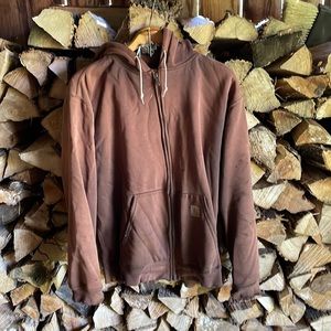 Thrashed Vintage Carhartt brown Hoodie